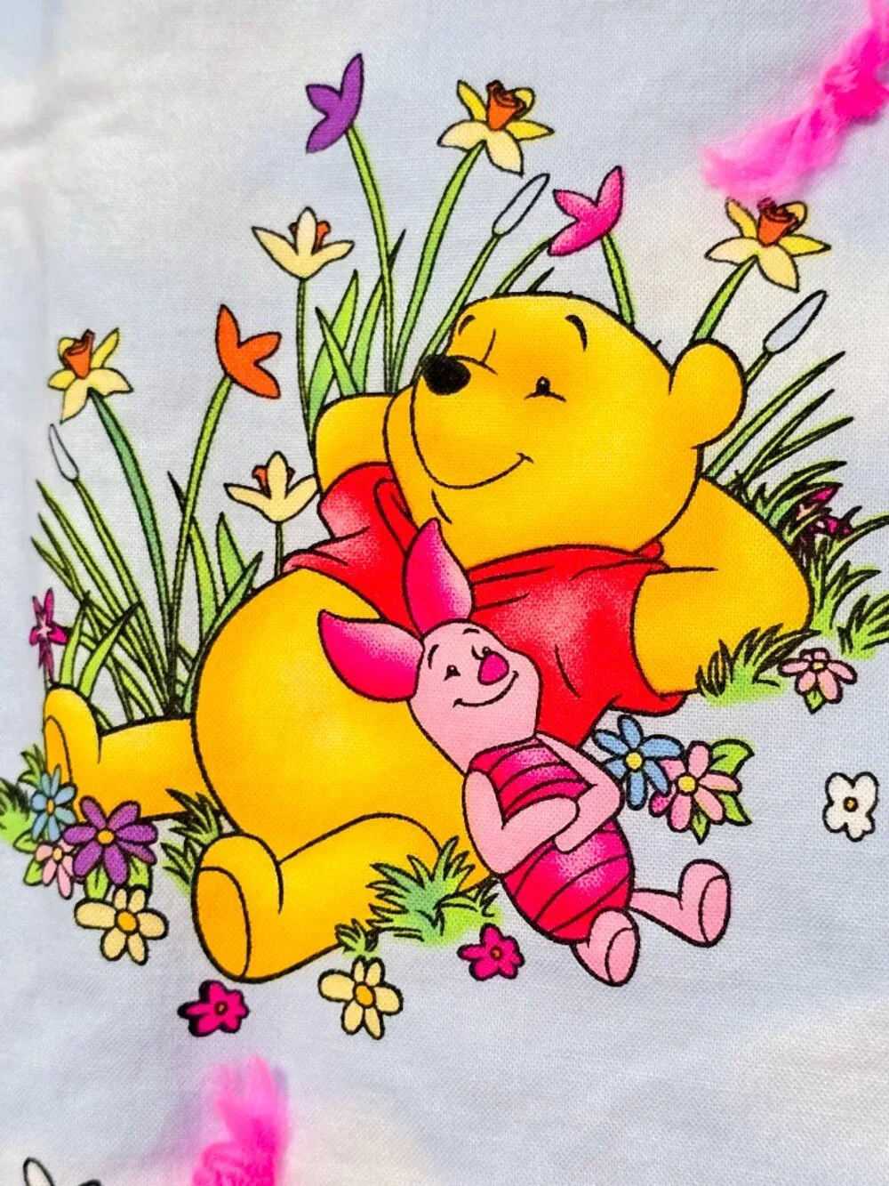 New Handmade Winnie the Pooh & Friends Baby Quilt Blanket Reverse 40
